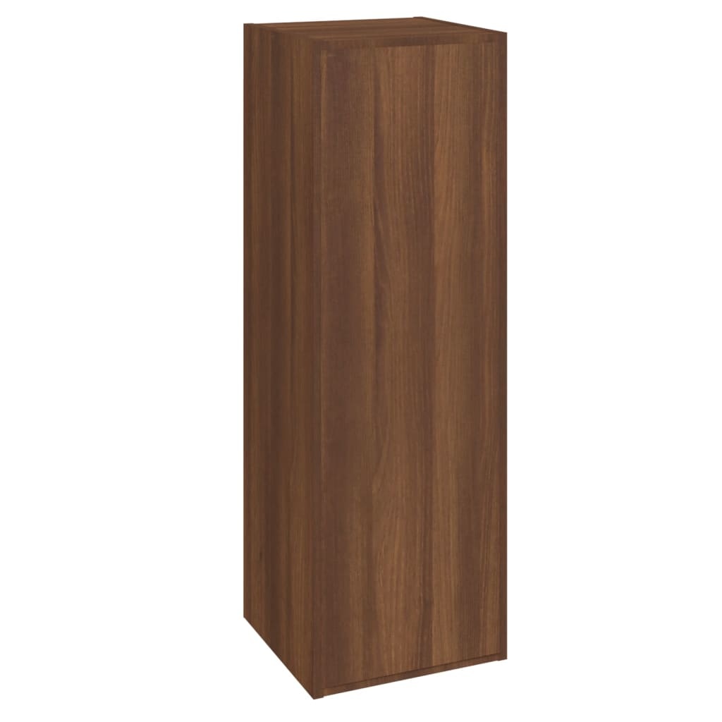 VidaXL Tv-meubelen 2 st 30,5x30x90 cm bewerkt hout bruineikenkleurig