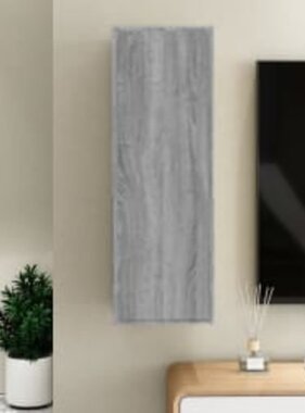VidaXL Tv-meubel 30,5x30x90 cm bewerkt hout grijs sonoma eikenkleurig
