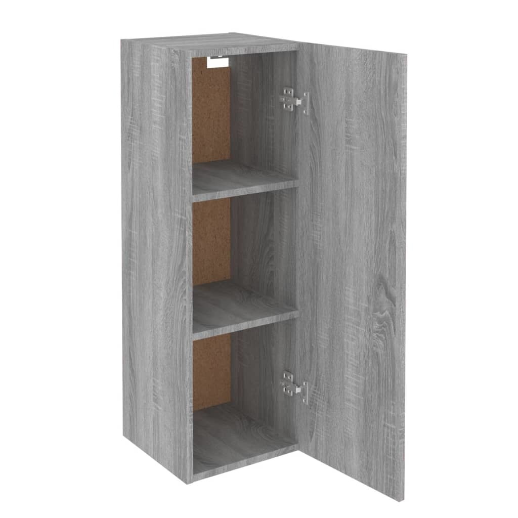 VidaXL Tv-meubel 30,5x30x90 cm bewerkt hout grijs sonoma eikenkleurig