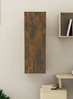 VidaXL Tv-meubel 30,5x30x90 cm bewerkt hout gerookt eikenkleurig