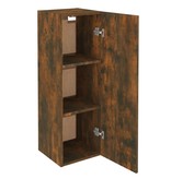 VidaXL Tv-meubel 30,5x30x90 cm bewerkt hout gerookt eikenkleurig
