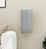 VidaXL Tv-meubel 30,5x30x60 cm bewerkt hout grijs sonoma eikenkleurig