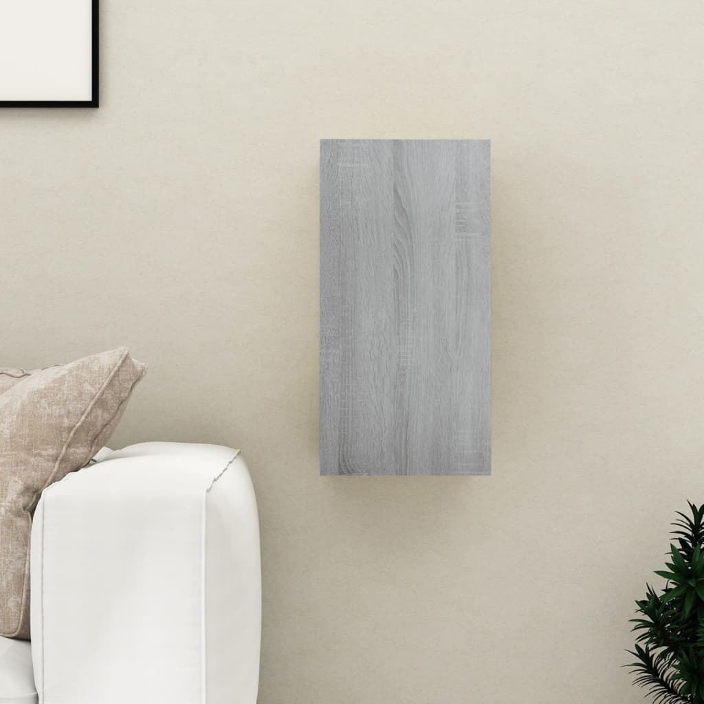 VidaXL Tv-meubel 30,5x30x60 cm bewerkt hout grijs sonoma eikenkleurig