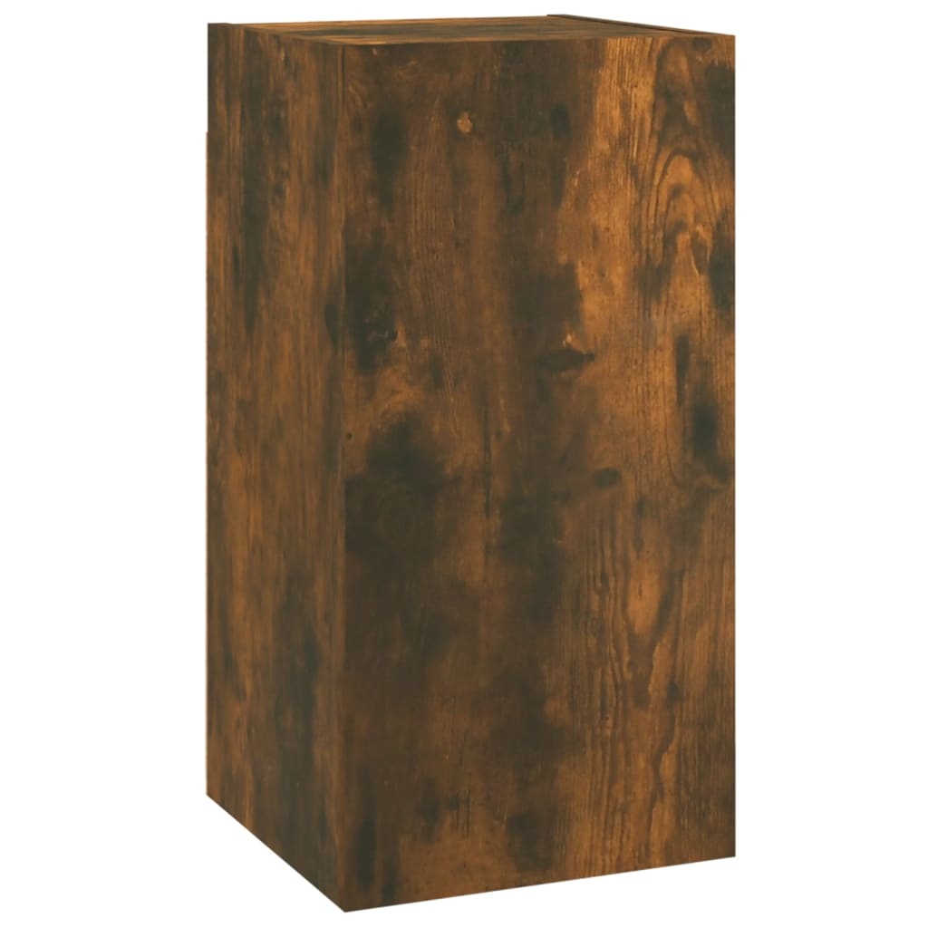 VidaXL Tv-meubel 30,5x30x60 cm bewerkt hout gerookt eikenkleurig