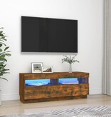 VidaXL Tv-meubel met LED-verlichting 100x35x40 cm gerookt eikenkleurig