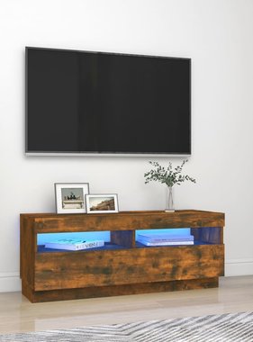 VidaXL Tv-meubel met LED-verlichting 100x35x40 cm gerookt eikenkleurig