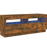 VidaXL Tv-meubel met LED-verlichting 100x35x40 cm gerookt eikenkleurig