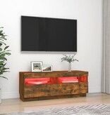 VidaXL Tv-meubel met LED-verlichting 100x35x40 cm gerookt eikenkleurig