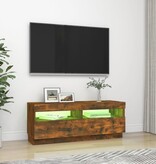 VidaXL Tv-meubel met LED-verlichting 100x35x40 cm gerookt eikenkleurig