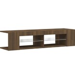 VidaXL Tv-meubel met LED-verlichting 135x39x30 cm bruineikenkleurig