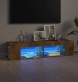 VidaXL Tv-meubel met LED-verlichting 135x39x30 cm gerookt eikenkleurig