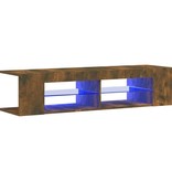 VidaXL Tv-meubel met LED-verlichting 135x39x30 cm gerookt eikenkleurig