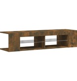 VidaXL Tv-meubel met LED-verlichting 135x39x30 cm gerookt eikenkleurig