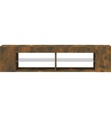 VidaXL Tv-meubel met LED-verlichting 135x39x30 cm gerookt eikenkleurig