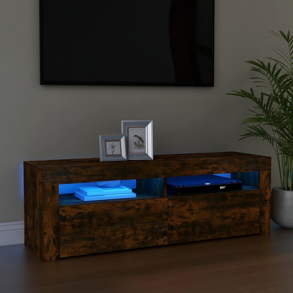 VidaXL Tv-meubel met LED-verlichting 120x35x40 cm sonoma eikenkleurig