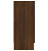 vidaXL Dressoir 120x30,5x70 cm bewerkt hout bruineikenkleurig