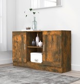 VidaXL Dressoir 120x30,5x70 cm bewerkt hout gerookt eikenkleurig