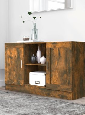 VidaXL Dressoir 120x30,5x70 cm bewerkt hout gerookt eikenkleurig