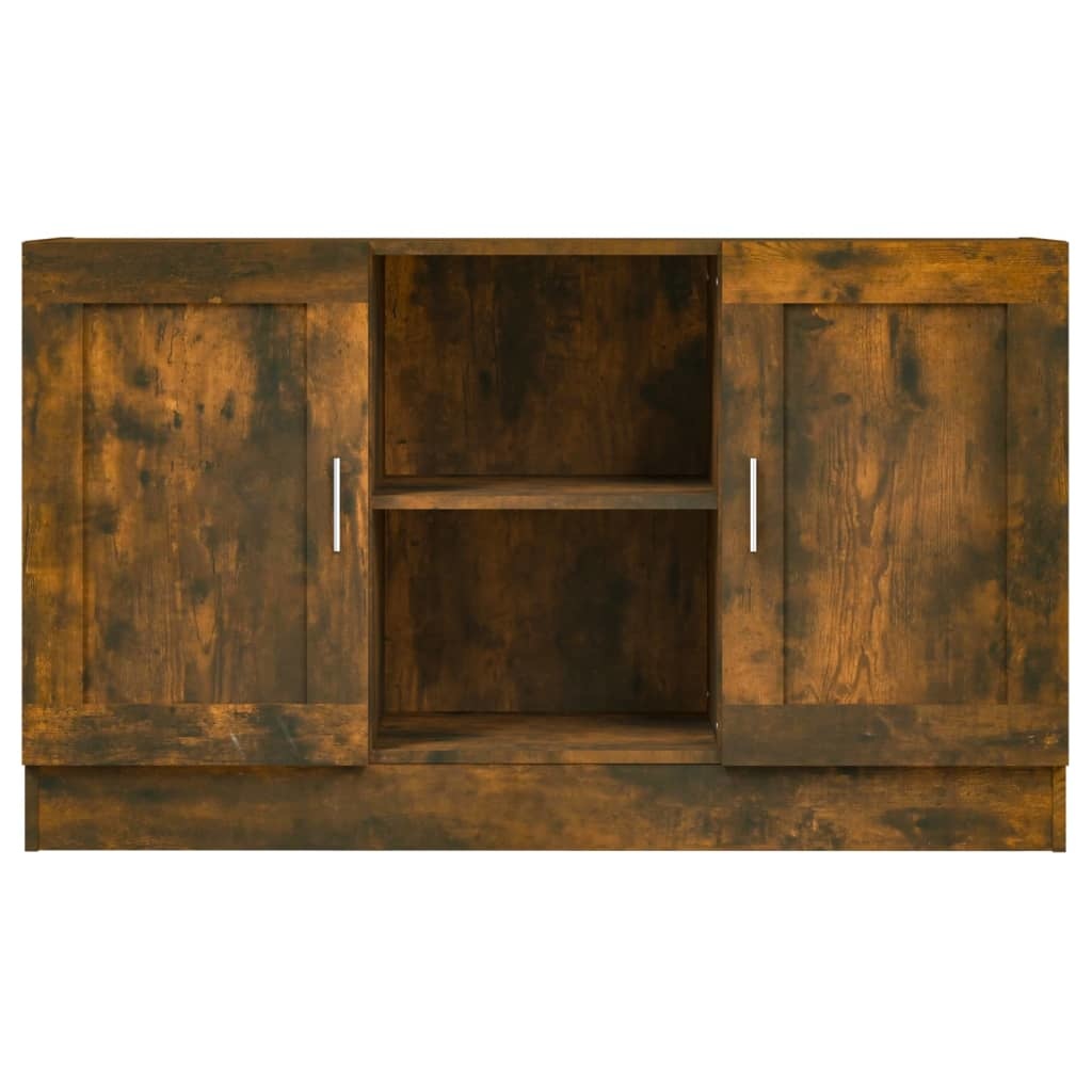 VidaXL Dressoir 120x30,5x70 cm bewerkt hout gerookt eikenkleurig