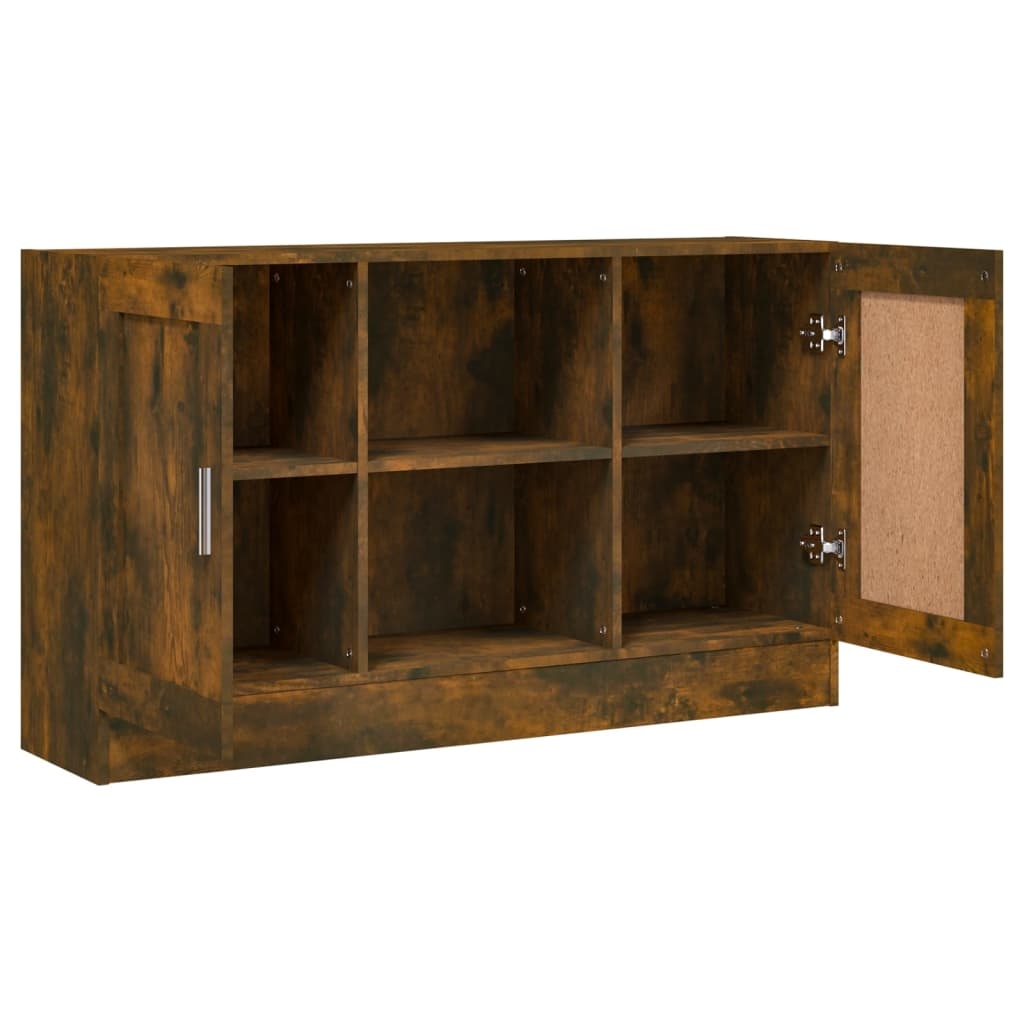 VidaXL Dressoir 120x30,5x70 cm bewerkt hout gerookt eikenkleurig