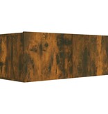 VidaXL Tv-meubel 80x30x30 cm bewerkt hout gerookt eikenkleurig