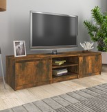 VidaXL Tv-meubel 140x40x35,5 cm bewerkt hout gerookt eikenkleurig