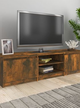 VidaXL Tv-meubel 140x40x35,5 cm bewerkt hout gerookt eikenkleurig