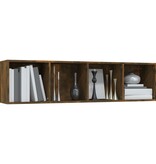 VidaXL Boekenkast/tv-meubel 143x30x36 cm bewerkt hout gerookt eiken