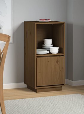 VidaXL Dressoir 38x35x80 cm massief grenenhout honingbruin