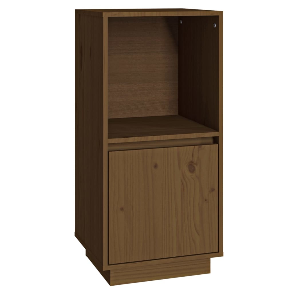 VidaXL Dressoir 38x35x80 cm massief grenenhout honingbruin