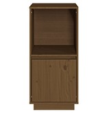 VidaXL Dressoir 38x35x80 cm massief grenenhout honingbruin