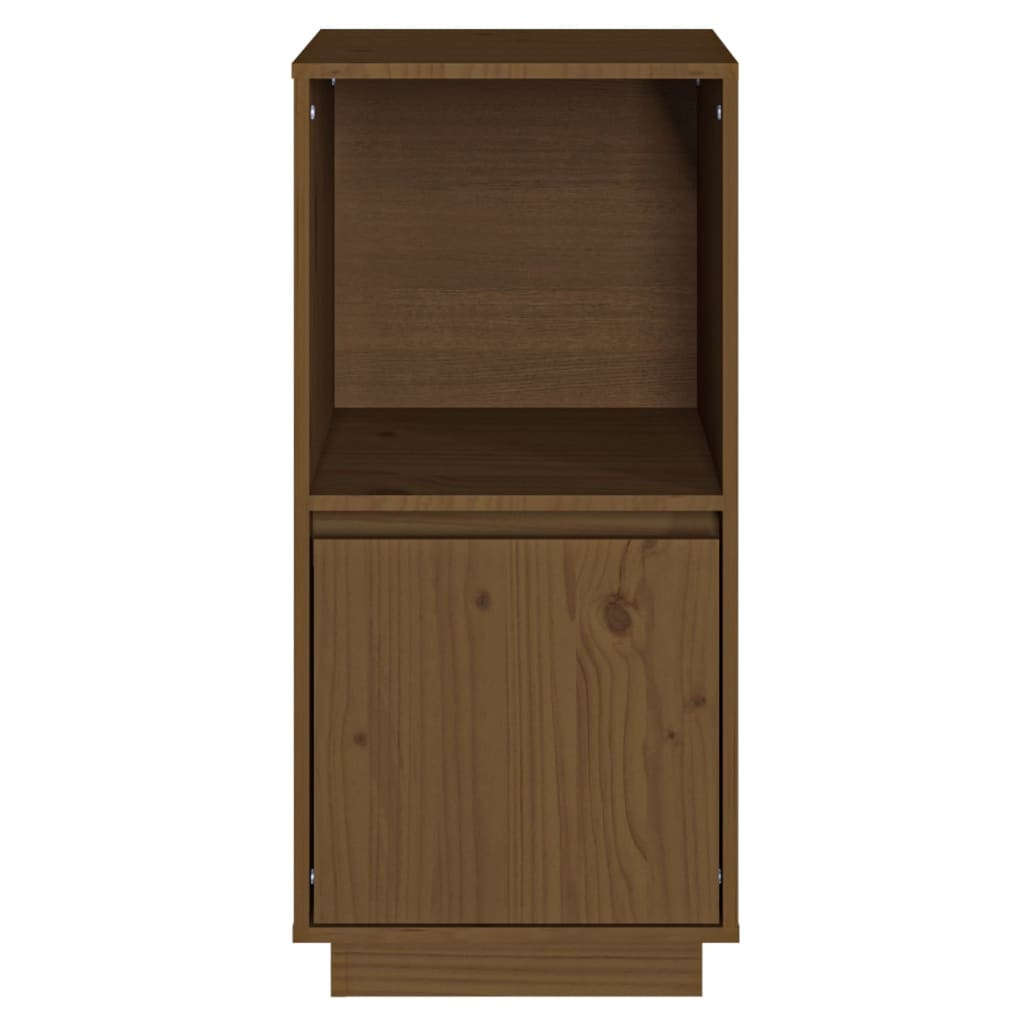 VidaXL Dressoir 38x35x80 cm massief grenenhout honingbruin