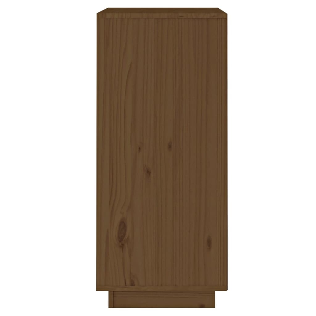 VidaXL Dressoir 38x35x80 cm massief grenenhout honingbruin