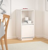 VidaXL Dressoir 38x35x80 cm massief grenenhout wit