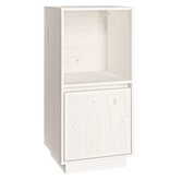VidaXL Dressoir 38x35x80 cm massief grenenhout wit