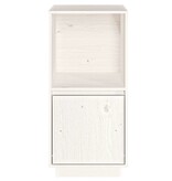VidaXL Dressoir 38x35x80 cm massief grenenhout wit