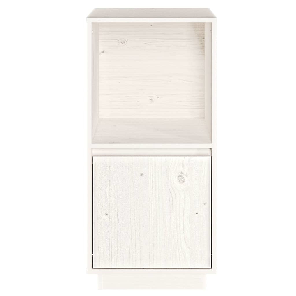 VidaXL Dressoir 38x35x80 cm massief grenenhout wit
