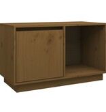 VidaXL Tv-meubel 74x35x44 cm massief grenenhout honingbruin