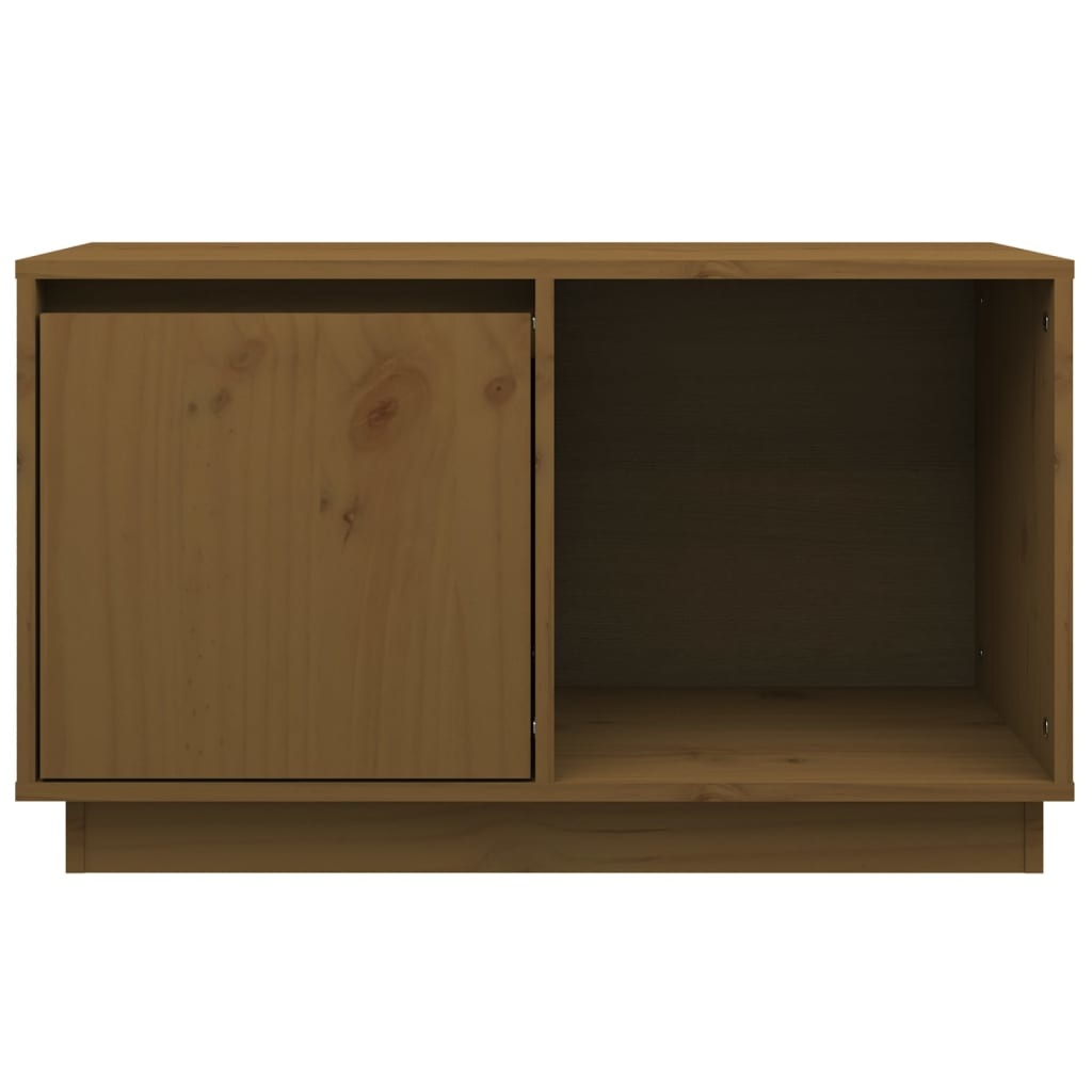 VidaXL Tv-meubel 74x35x44 cm massief grenenhout honingbruin