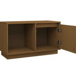 VidaXL Tv-meubel 74x35x44 cm massief grenenhout honingbruin