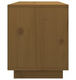 VidaXL Tv-meubel 74x35x44 cm massief grenenhout honingbruin