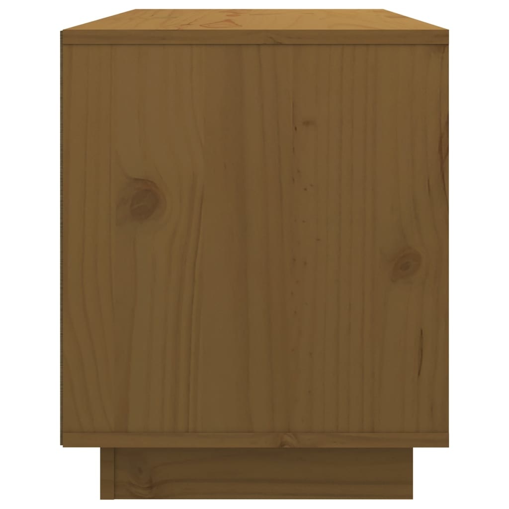 VidaXL Tv-meubel 74x35x44 cm massief grenenhout honingbruin