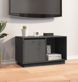 VidaXL Tv-meubel 74x35x44 cm massief grenenhout grijs