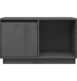 VidaXL Tv-meubel 74x35x44 cm massief grenenhout grijs