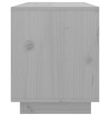 VidaXL Tv-meubel 74x35x44 cm massief grenenhout grijs