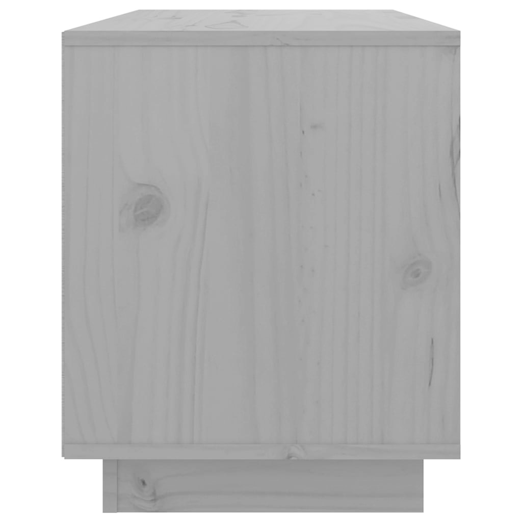 VidaXL Tv-meubel 74x35x44 cm massief grenenhout grijs
