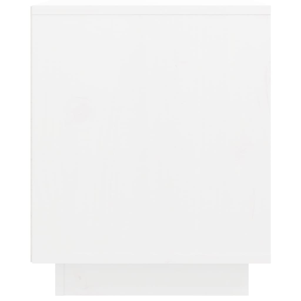VidaXL Tv-meubel 74x35x44 cm massief grenenhout wit