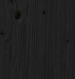 vidaXL Wandtafel 110x40x75 cm massief grenenhout zwart