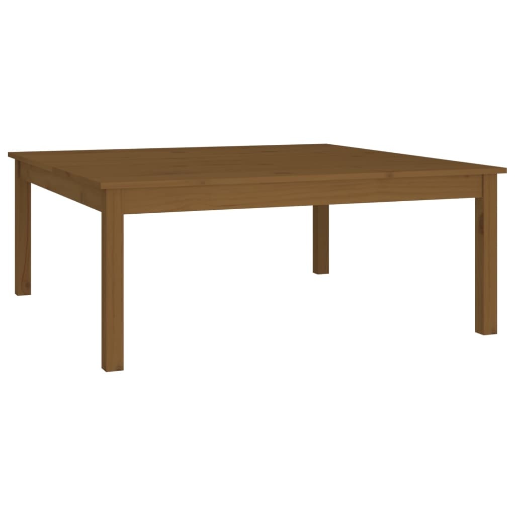 VidaXL Salontafel 100x100x40 cm massief grenenhout honingbruin