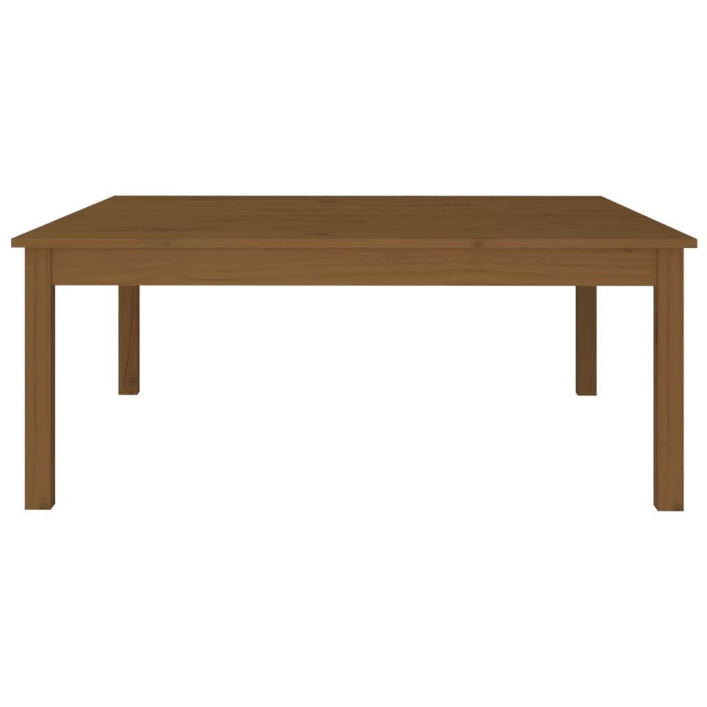 VidaXL Salontafel 100x100x40 cm massief grenenhout honingbruin